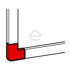 Плоский угол - для мини-каналов Metra - 40x40 Legrand 638183