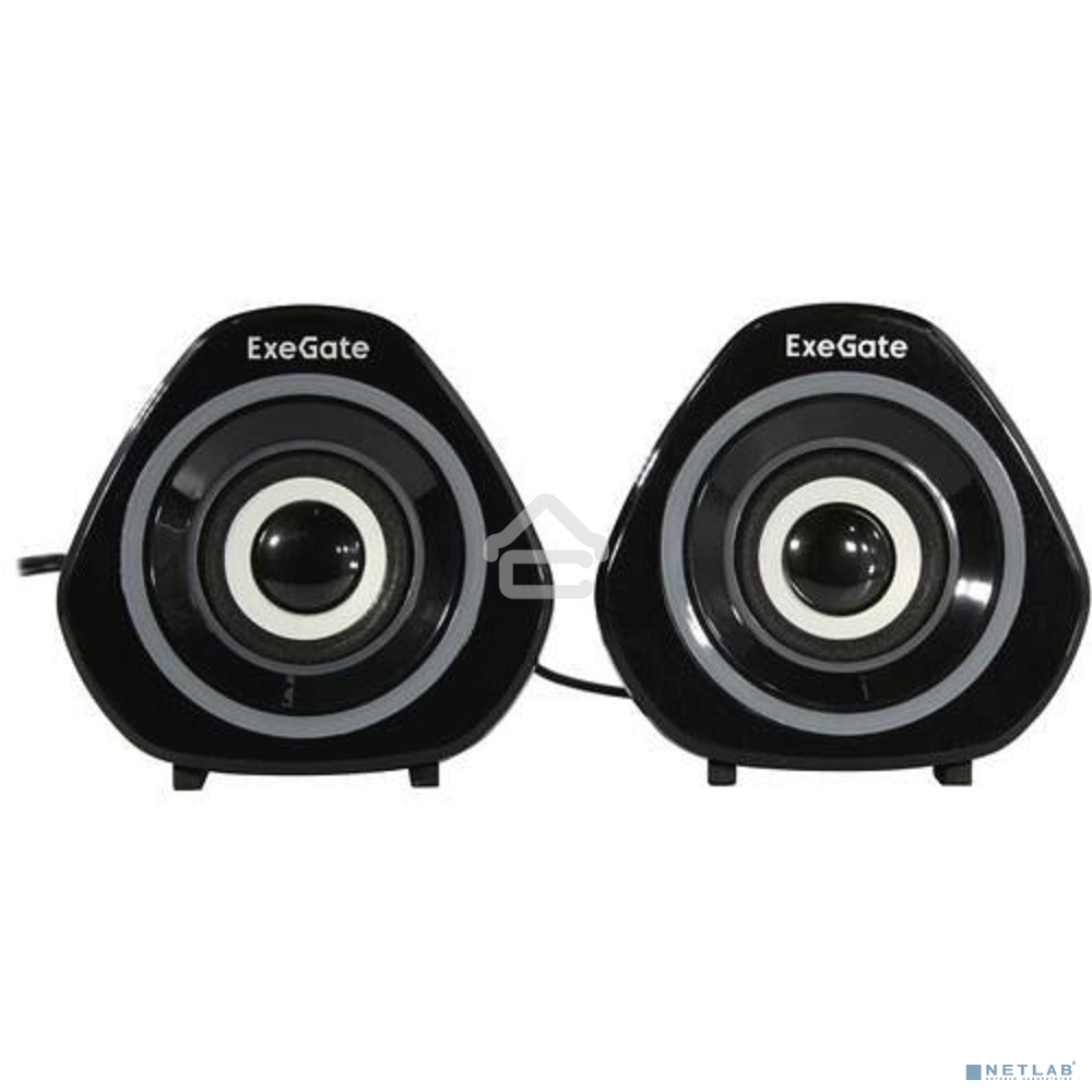 Акустическая система 2.0 ExeGate EX289680RUS Accord 210 (питание USB, 2х3Вт (6Вт RMS), 60-20000Гц,  черный, RGB подсветка)