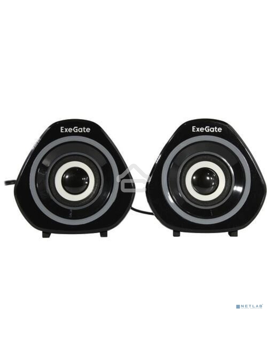 Акустическая система 2.0 ExeGate EX289680RUS Accord 210 (питание USB, 2х3Вт (6Вт RMS), 60-20000Гц, цвет черный, RGB подсветка)