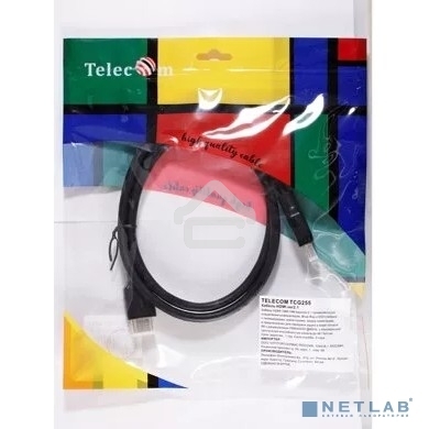 Кабель HDMI 19M/M,ver. 2.1, 8K@60 Hz 1m Telecom TCG255-1M
