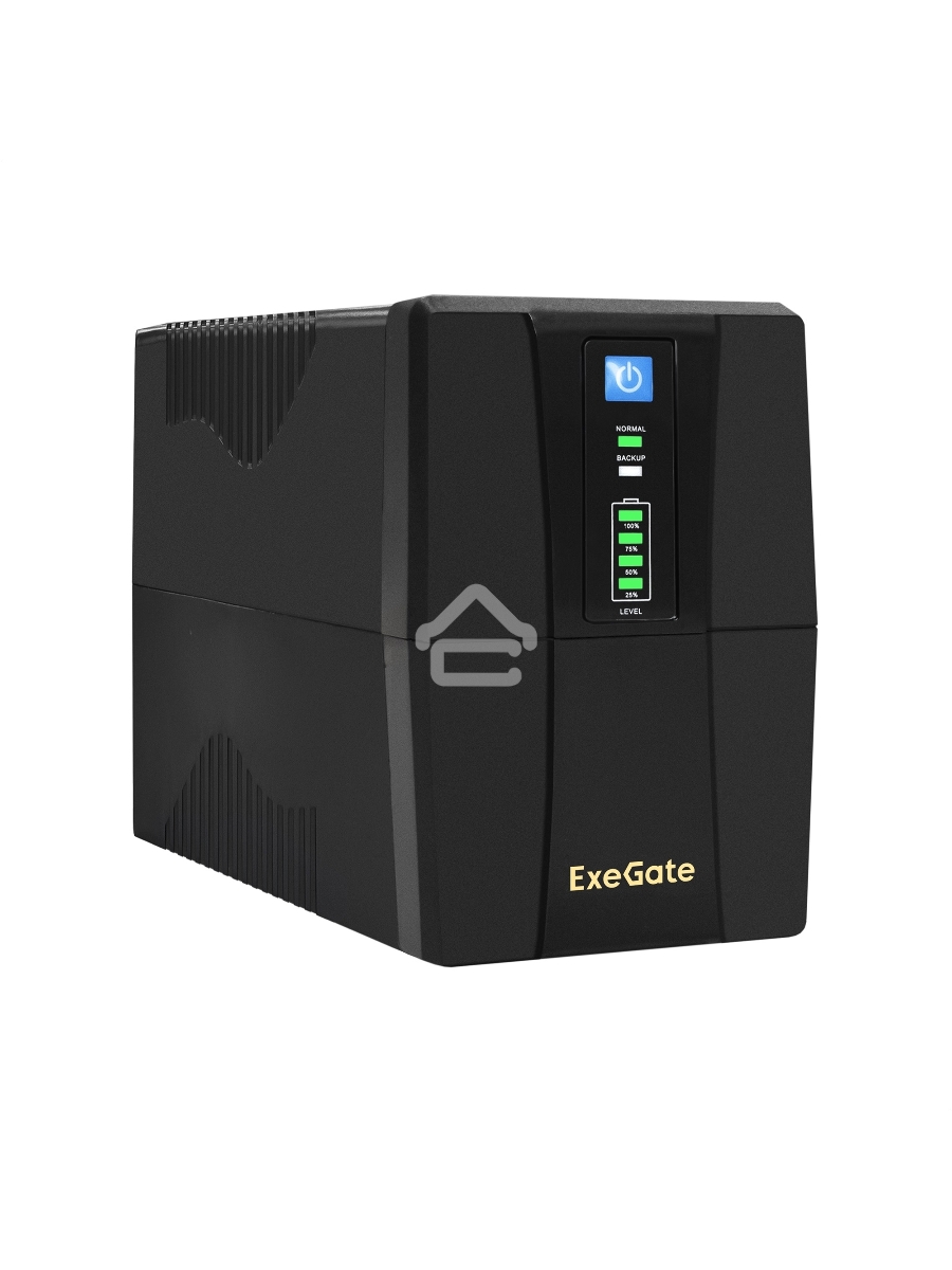 Источник бесперебойного питания ExeGate EP285473RUS Power Back BNB-850.LED.AVR.C13.RJ <850VA/480W, LED, AVR,4*IEC-C13, RJ45/11, Black>