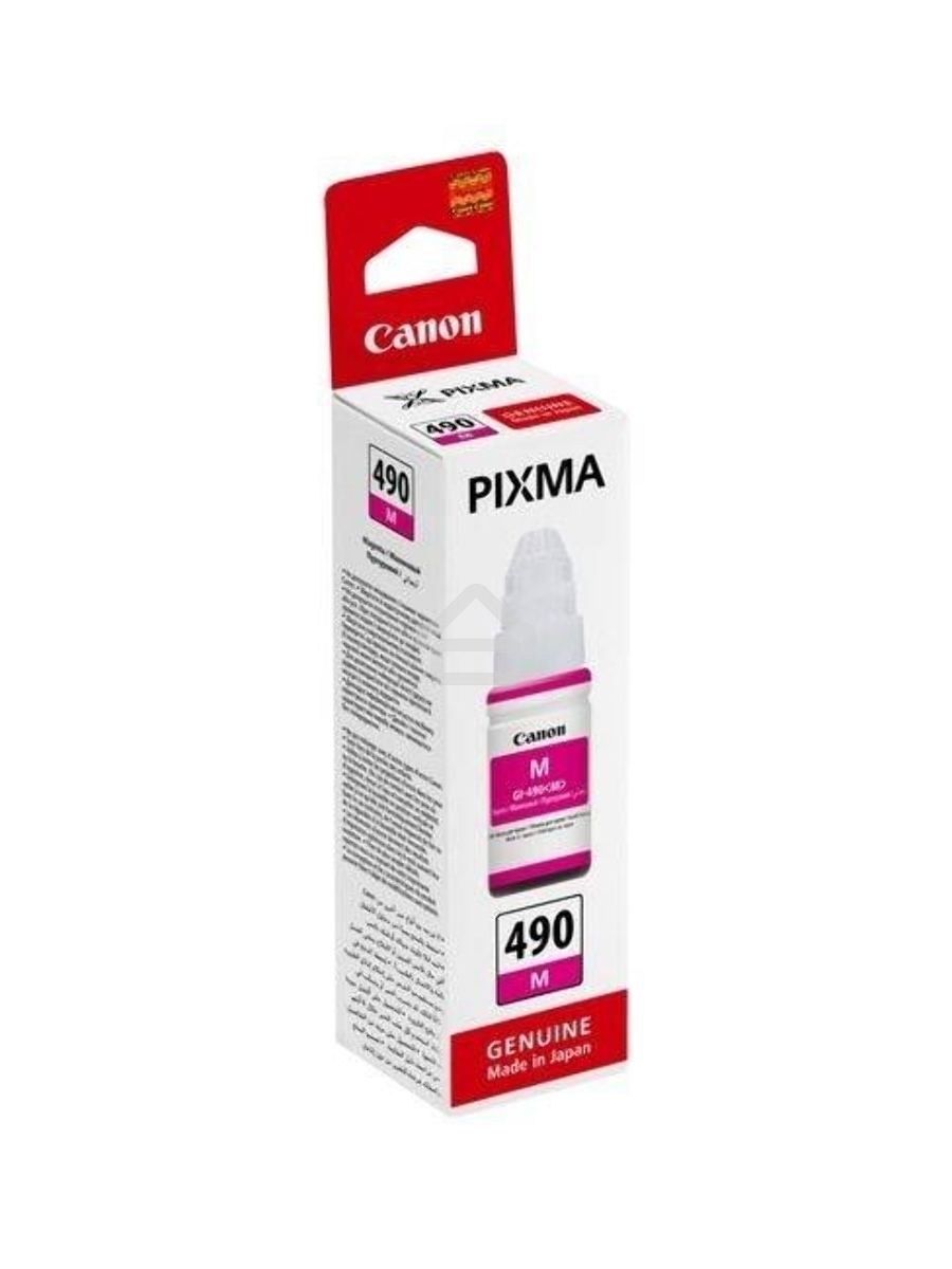 Чернила Canon GI-490M 0665C001 пурпурный для Canon Pixma G1400/2400/3400 (70мл)