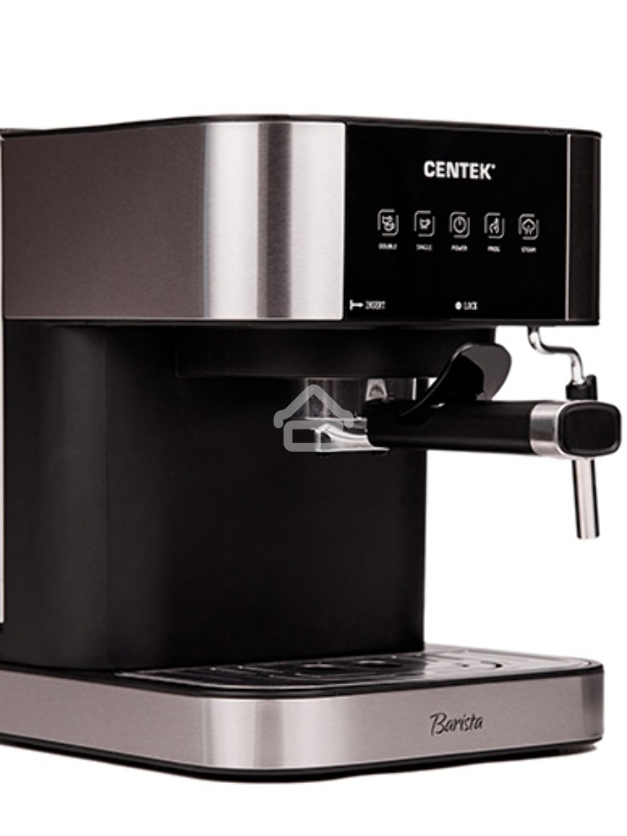 Кофеварка рожковая Centek CT-1164 серебристый, исп. кофе - молотый, 1.5 л, 1150 Вт, 15 Бар.