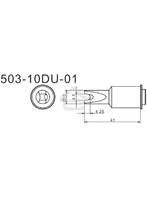 Жало для паяльника Quick 503-10DU-01