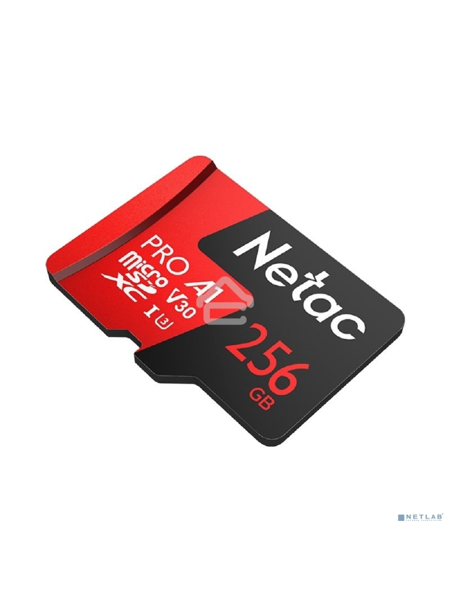Флеш Карта MicroSD card Netac P500 Extreme Pro 256GB, retail version w/SD adapter