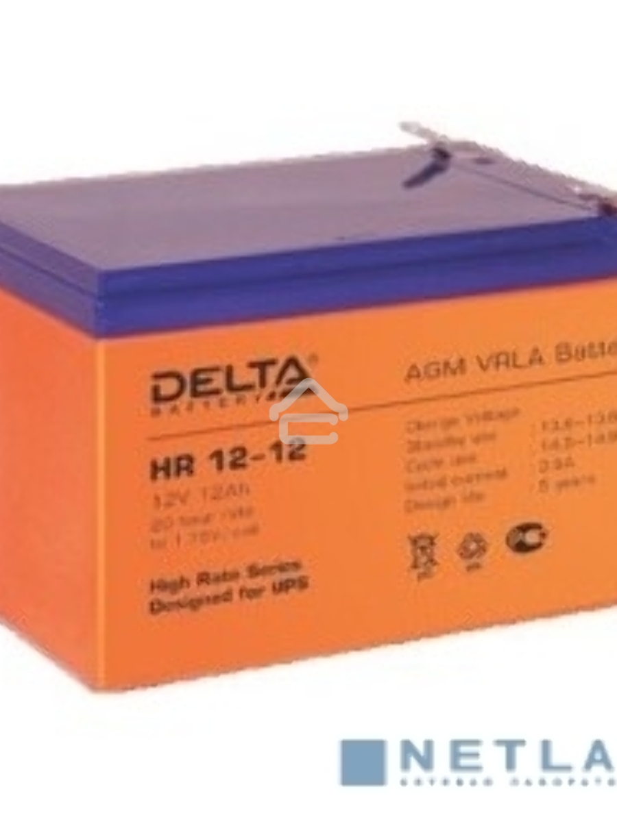 Батарея Delta HR 12-12 (12V, 12Ah)
