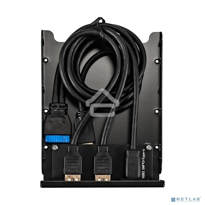 Планка USB на переднюю панель ExeGate U3H-616, 3,5