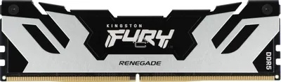Оперативная память Kingston Fury Renegade, DDR5, 16GB (1x16GB), 6400MHz, CL32, DIMM, с радиатором, серебристый/черный