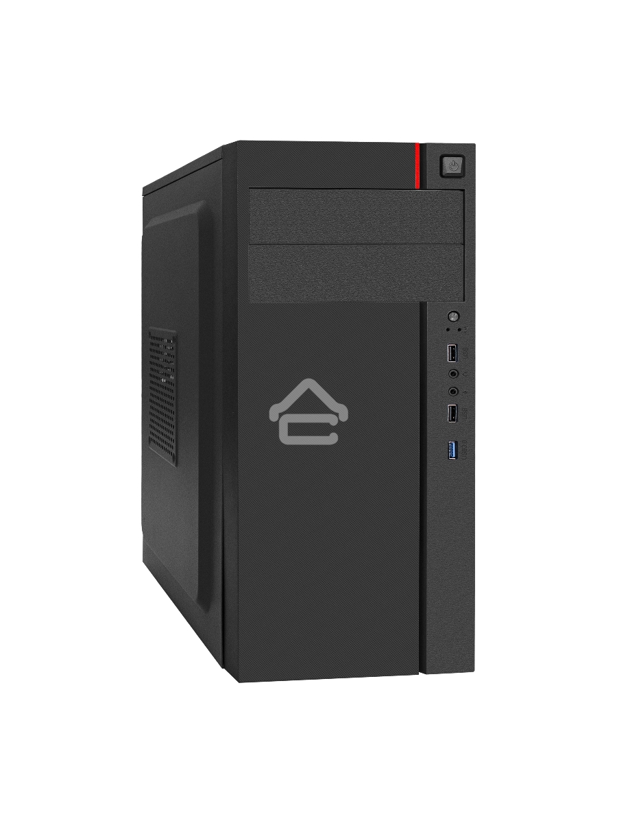 Компьютерный корпус Miditower ExeGate AA-440U-AA450 (ATX, AA450 8 см, 2*USB+1*USB3.0, аудио, черный)
