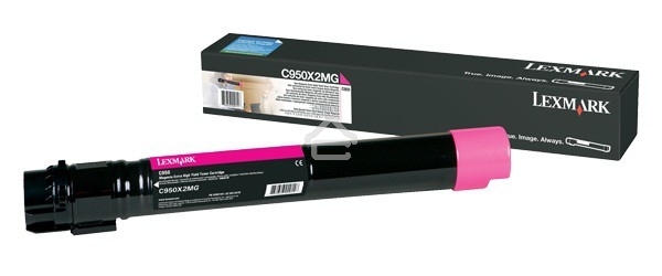 Картридж лазерный Lexmark C950X2MG пурпурный для C950