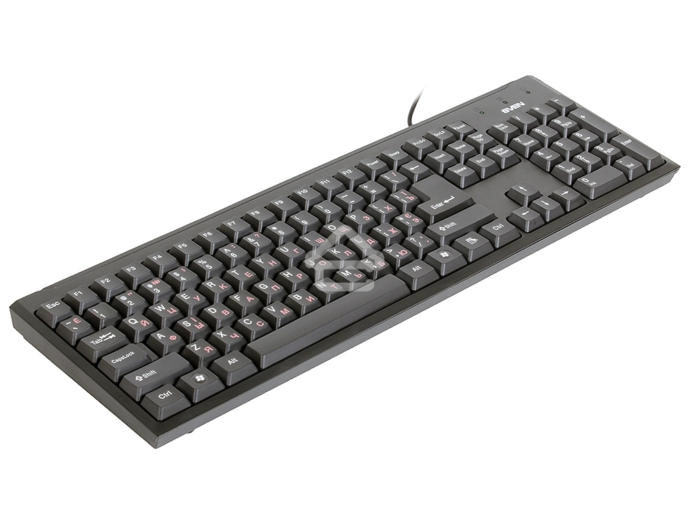 Клавиатура проводная Keyboard SVEN Standard 303 Power USB+PS/2 черная SV-03100303PU