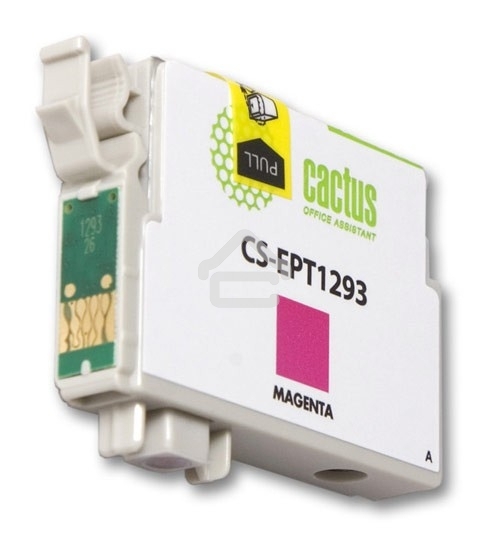 Картридж струйный Cactus CS-EPT1293 (T1293) пурпурный (10 мл) для Epson Stylus Office B42/BX305/BX305F/BX320/BX525/BX625/SX420/SX425
