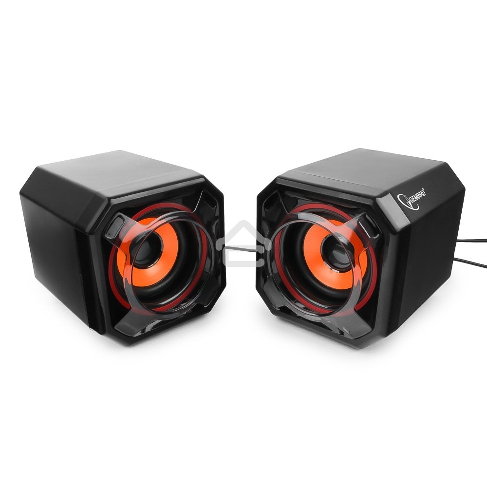 Акустич. система 2.0 Gembird SPK-405, пассив. излучатели, черный, 5 Вт, рег. громкости USB-питание					