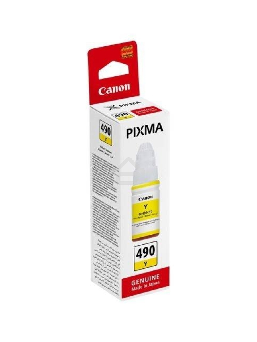 Чернила Canon GI-490Y 0666C001 желтый для Canon Pixma G1400/2400/3400 (70мл)