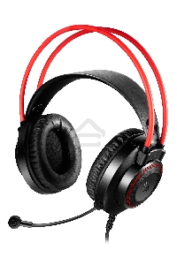Наушники с микрофоном A4Tech Bloody G200S черный/красный 2м мониторные USB оголовье (G200S USB/ BLACK +RED)