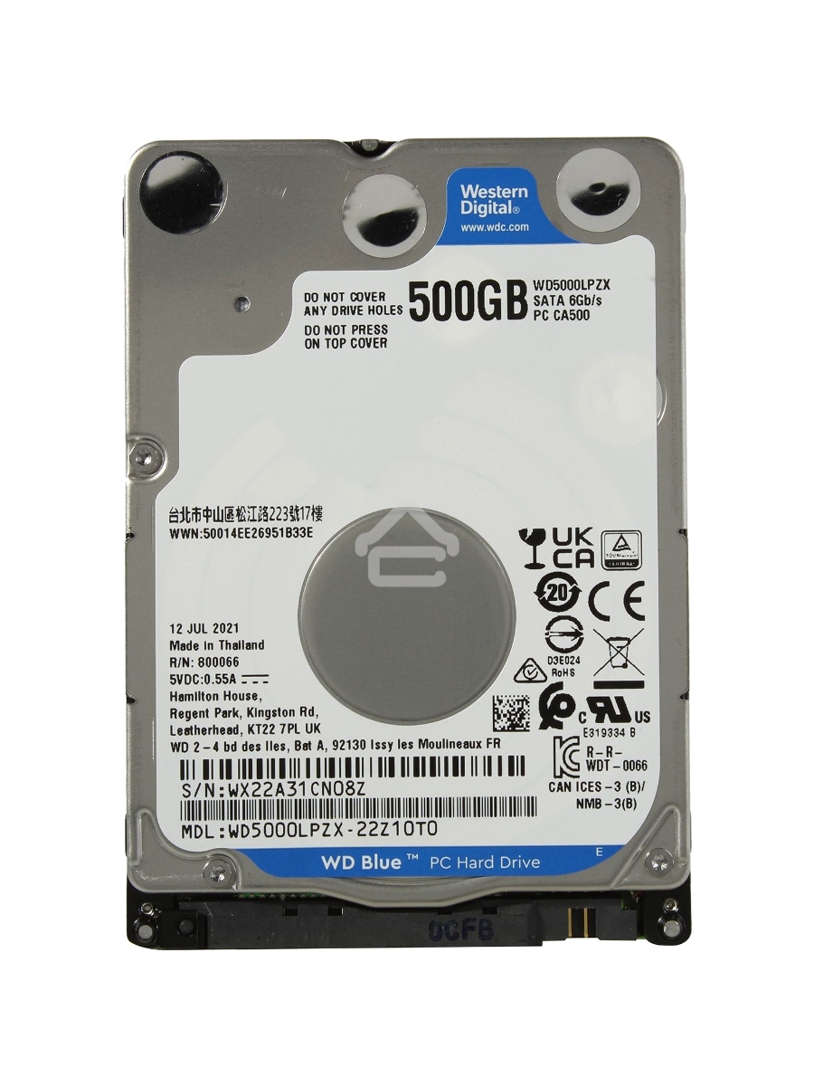 Жесткий диск Western Digital Blue™ WD5000LPZX 500ГБ 2,5