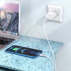 Сетевое зарядное устройство Hoco N22 25W (PD+QC+AFC) USB Type-C универсальное белый