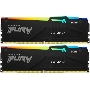 Оперативная память Kingston Fury Beast, DDR5, 16GB (2x8GB), 5200MHz, CL36, DIMM, радиатор, чёрный