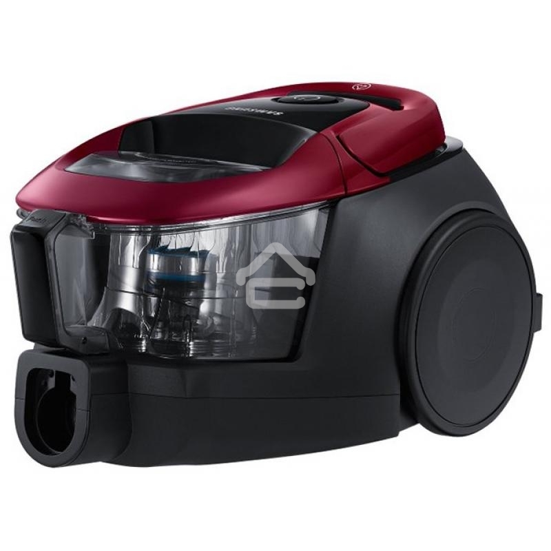 Пылесос Samsung VC18M31A0HP бордовый/черный, 380/1800 Вт, уборка сухая, пылесборник контейнер 2 л