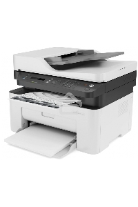 МФУ лазерный HP Laser MFP 137fnw (4ZB84A), A4, ч/б, печ. до 20 стр/мин., скан. до  15 стр/мин. (ч/б) 6 стр/мин. (цвет), 1200 x 1200 dpi (печать) 600x600dpi (скан.), USB, RJ-45, Wi-Fi, Air Print, Mopria