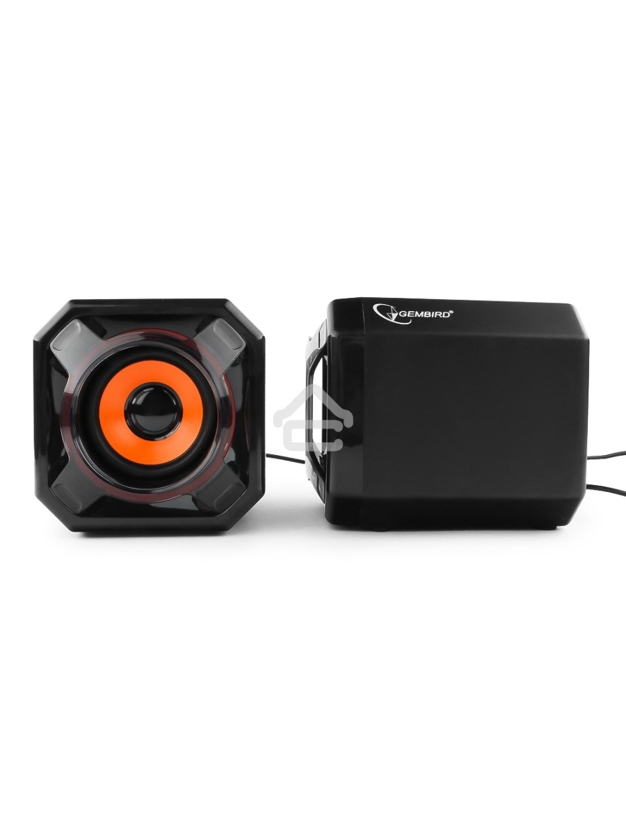 Акустич. система 2.0 Gembird SPK-405, пассив. излучатели, черный, 5 Вт, рег. громкости USB-питание					