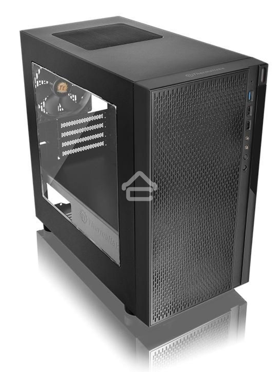 Компьютерный корпус Thermaltake Versa H18 Window черный без БП mATX 2xUSB2.0 1xUSB3.0 audio bott PSU