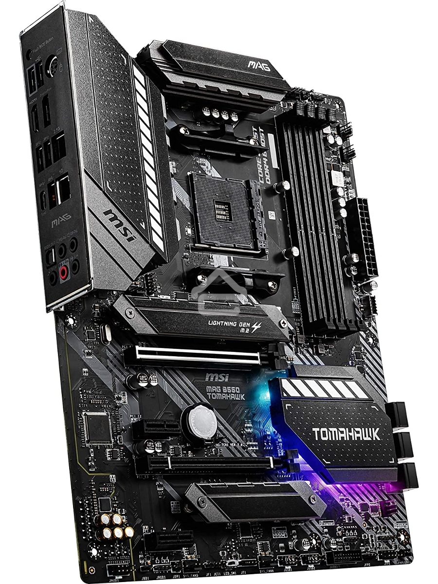 Материнская плата MSI MAG B550 TOMAHAWK MAX WIFI, AM4, AMD B550, 4xDDR4, 6xSATA, 2xM.2, 1xPCI-E 4.0 x16, 1xPCI-E 3.0 x4, 2xPCI-E x1, 1xHDMI, 1xDP, 1x 2.5Gb LAN, 2xUSB-A 2.0, 2xUSB-A 3.2 Gen 1, 1xUSB-A 3.2 Gen 2, 1xUSB-C 3.2 Gen 2, 5x3.5 мм, 7.1, ATX