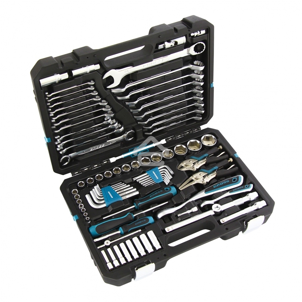 Набор инструментов Gross 78 пред., 120 зубьев, CrV, 1/4, 1/2 14148