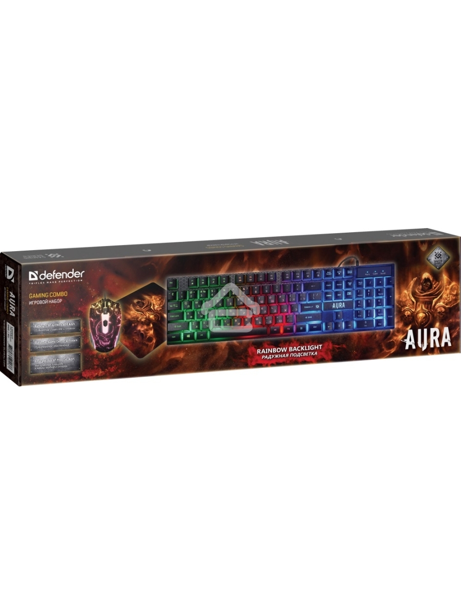 Клавиатура + мышка +PAD Defender AURA  MKP-117 RU