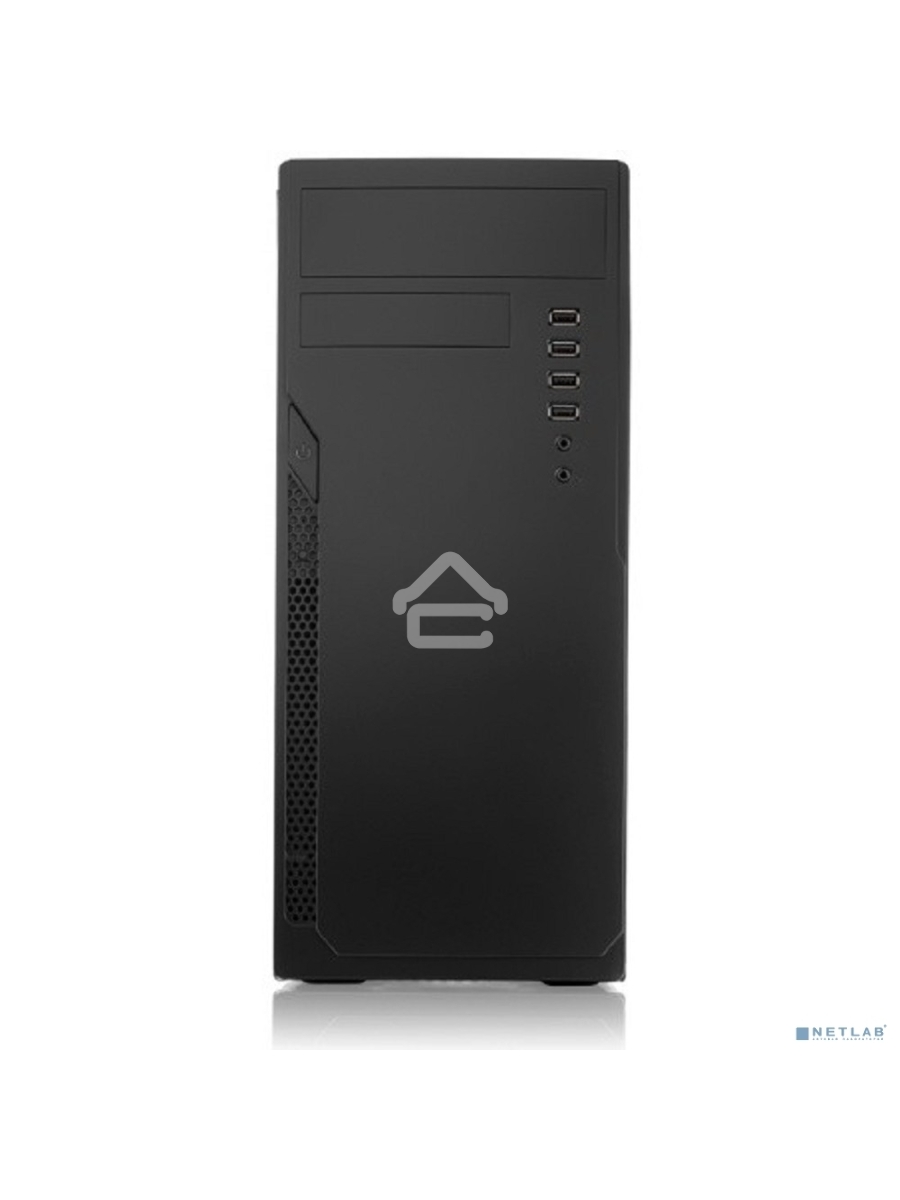 Компьютерный корпус c блоком питания 500 Ватт Case Foxline FL-301, ATX, 1x5.25EXT, 1x3.5EXT, 4x3.5INT, 4xUSB2.0, HDA, w/o FAN, w/500W ATX PSU, w/1.2m EU pwr cord
