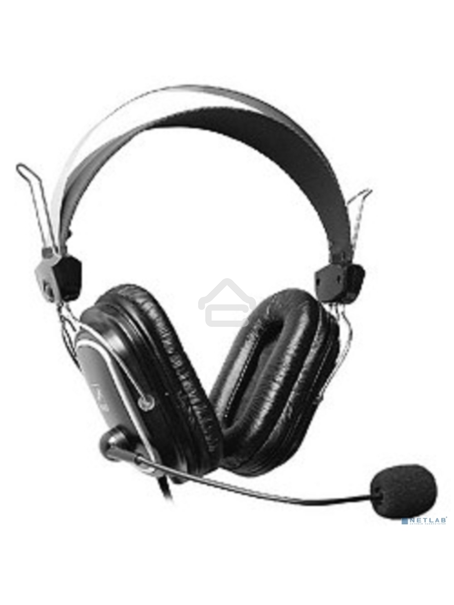 Наушники A4Tech HS-50,Черный, серебристый
