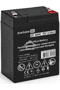 Батарея ExeGate EP234535RUS DT 6045/EXG645 (6V 4.5Ah) клеммы F1