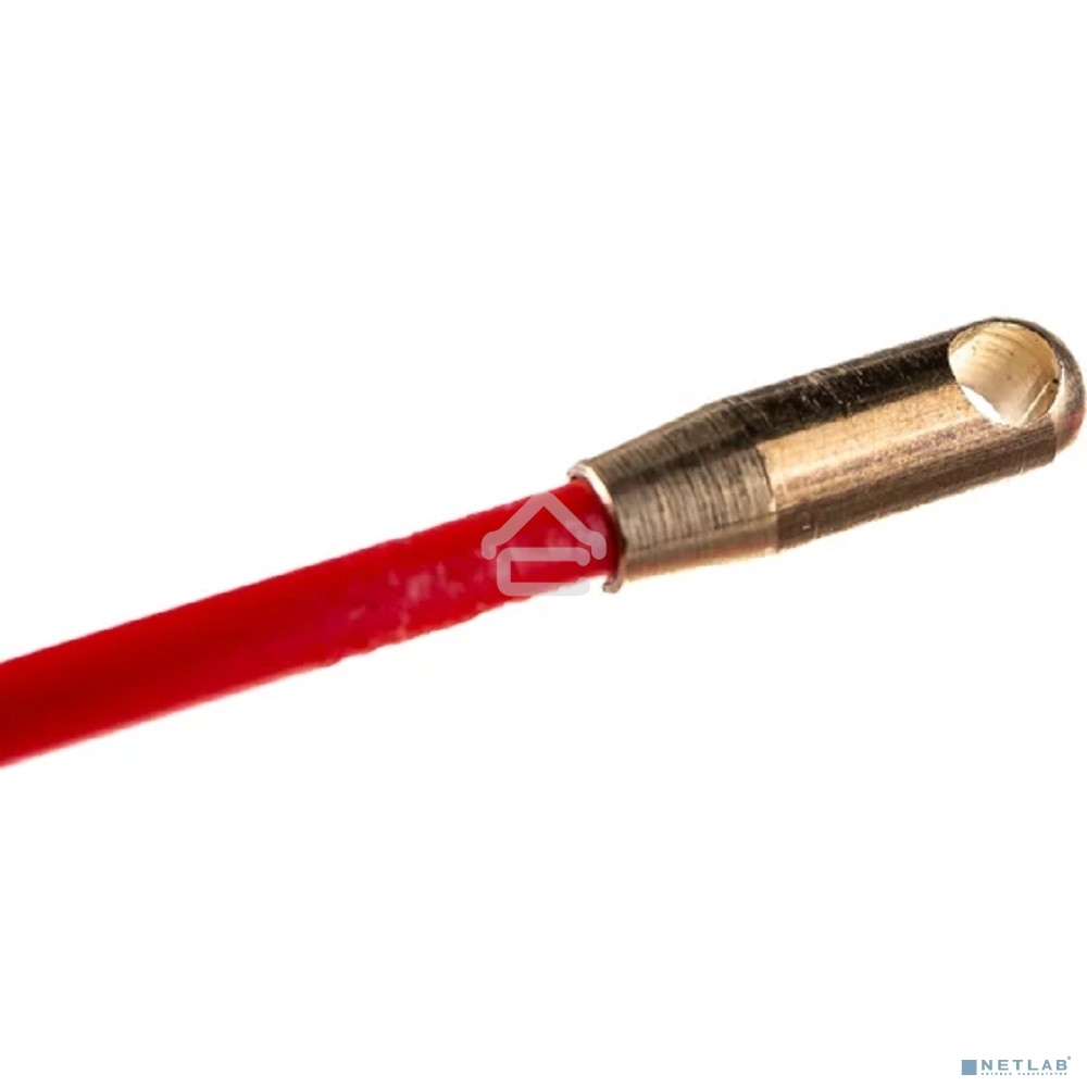 Протяжка кабельная Rexant (мини УЗК в бухте), стеклопруток, d=3,5 мм, 3 м, красная