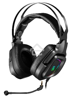 Наушники с микрофоном A4Tech Bloody G570 черный/серый 2м мониторные USB оголовье (G570 USB/ BLACK + GREY)