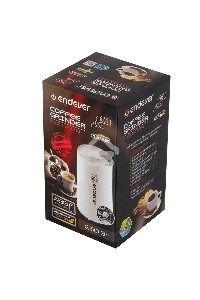 Кофемолка Endever Costa-1053, 250 Вт, 15000 об/мин, вес продукта для помола 100 гр, ABS-пластик, защита от перегрева двигателя