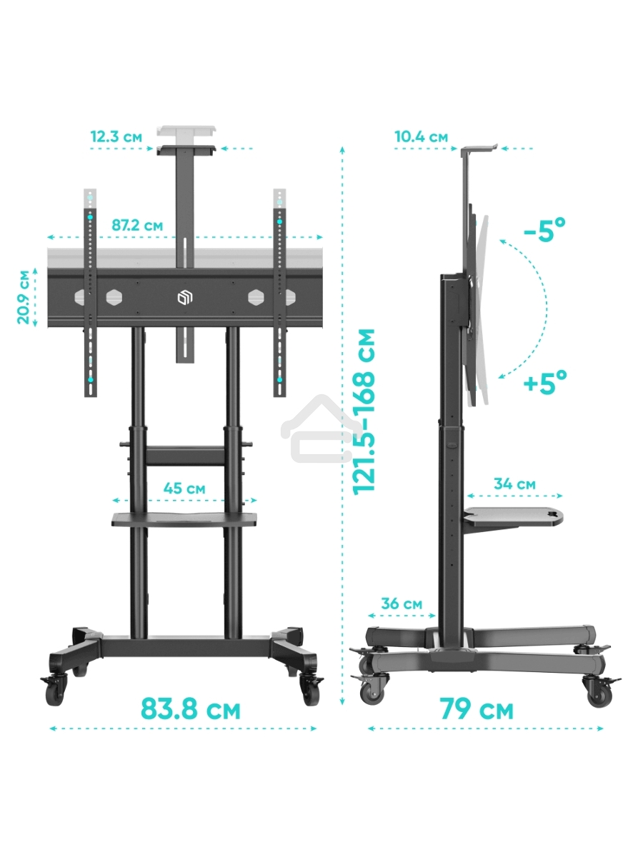 Стойка ONKRON TS1891 черный
