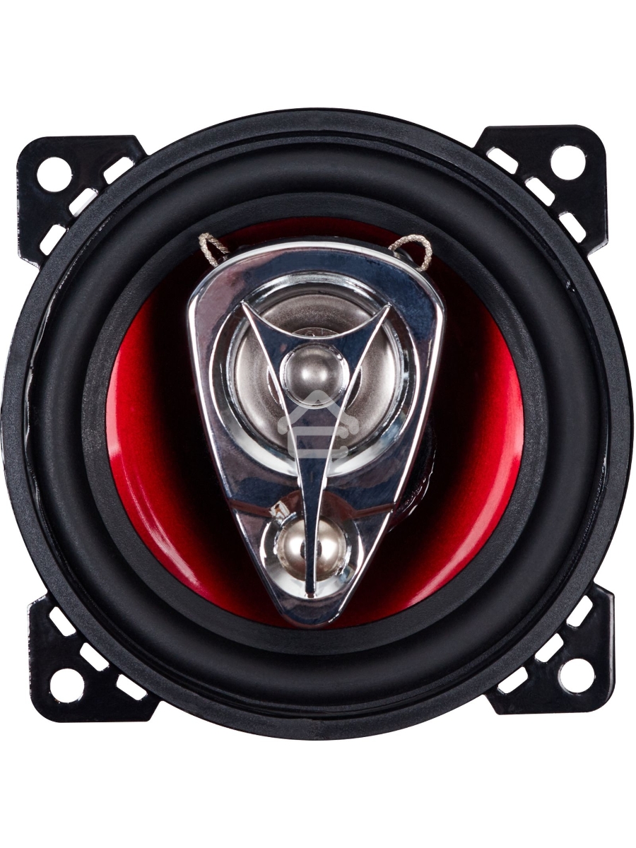 Колонки автомобильные Kicx SP 100 60Вт 89дБ 4Ом 10см (4дюйм) (ком.:2кол.) коаксиальные трехполосные