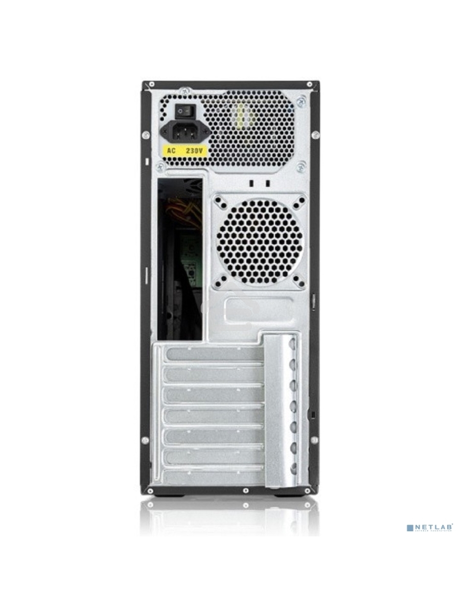 Компьютерный корпус c блоком питания 500 Ватт Case Foxline FL-301, ATX, 1x5.25EXT, 1x3.5EXT, 4x3.5INT, 4xUSB2.0, HDA, w/o FAN, w/500W ATX PSU, w/1.2m EU pwr cord