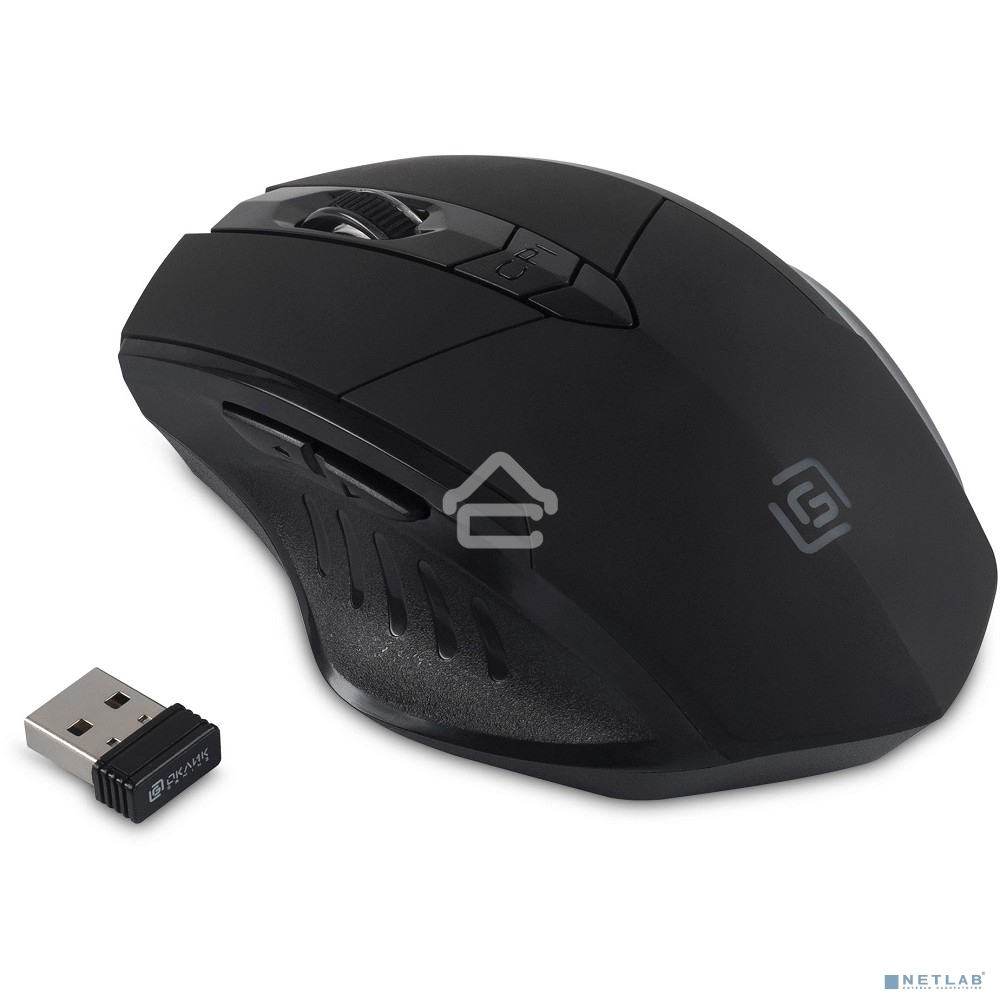 Мышь беспроводная Oklick 780GW черный, 3200 dpi, радиоканал, USB, кнопки - 6