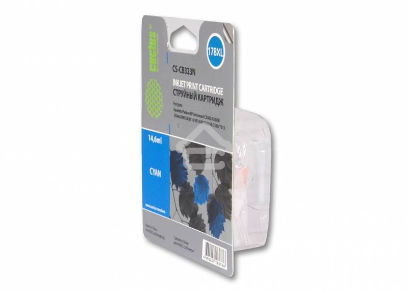 Картридж струйный Cactus CS-CB323N №178XL голубой (14.6 мл.) для HP PS B8553/C5383/C6383/D5463/5510