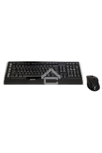 Клавиатура + мышь A4TECH W 9300F USB (черный), 2.4G наноприемник