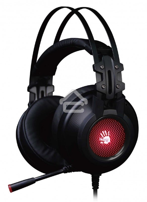 Гарнитура проводная с микрофоном A4 Bloody G525 черный 2м мониторные оголовье (G525 BLACK)