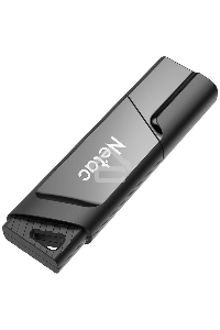 Флеш диск Netac U336S NT03U336S-064G-30BK, 64Gb, USB3.0, пластиковая с защитой от записи