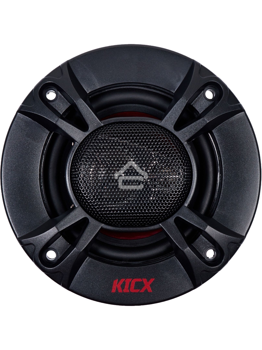 Колонки автомобильные Kicx SP 100 60Вт 89дБ 4Ом 10см (4дюйм) (ком.:2кол.) коаксиальные трехполосные