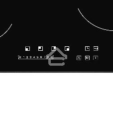 Встраиваемая варочная панель Электрическая, 60 см, 4 конфорки, черный