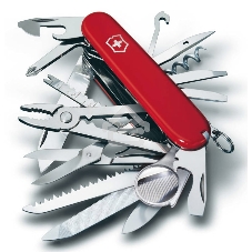 Нож перочинный Victorinox SwissChamp (1.6795) 91мм 33функций красный карт.коробка