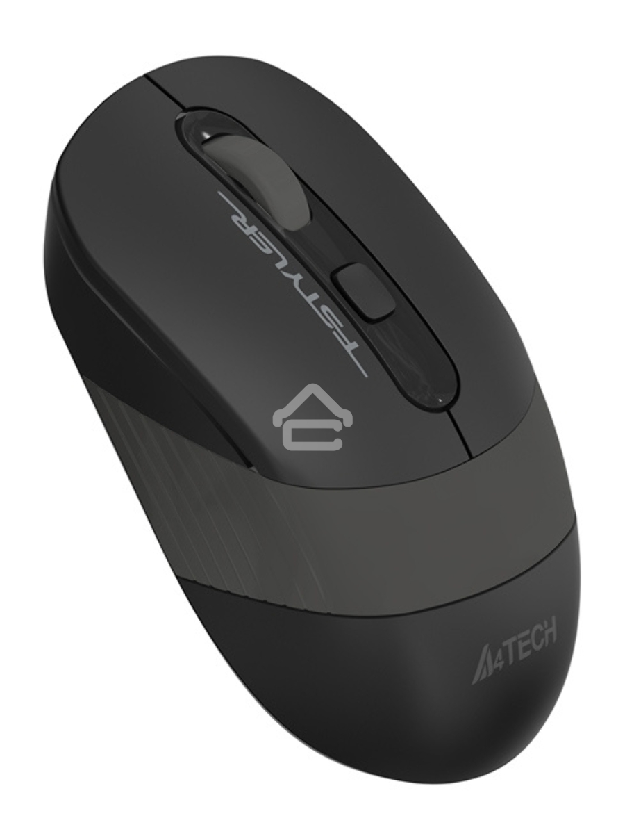 Мышь беспроводная A4Tech Fstyler FG10 черный/серый, 2000 dpi, радиоканал, USB, кнопки - 4