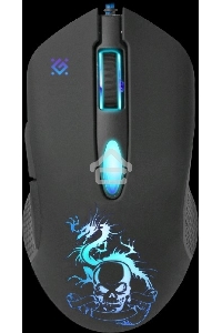 Мышь проводная Defender Sky Dragon GM-090L черный, 3200 dpi, USB, кнопки - 6