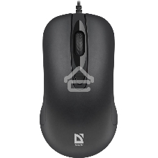 Мышь проводная Defender Classic MB-230 черный, 1600 dpi, USB, кнопки - 4