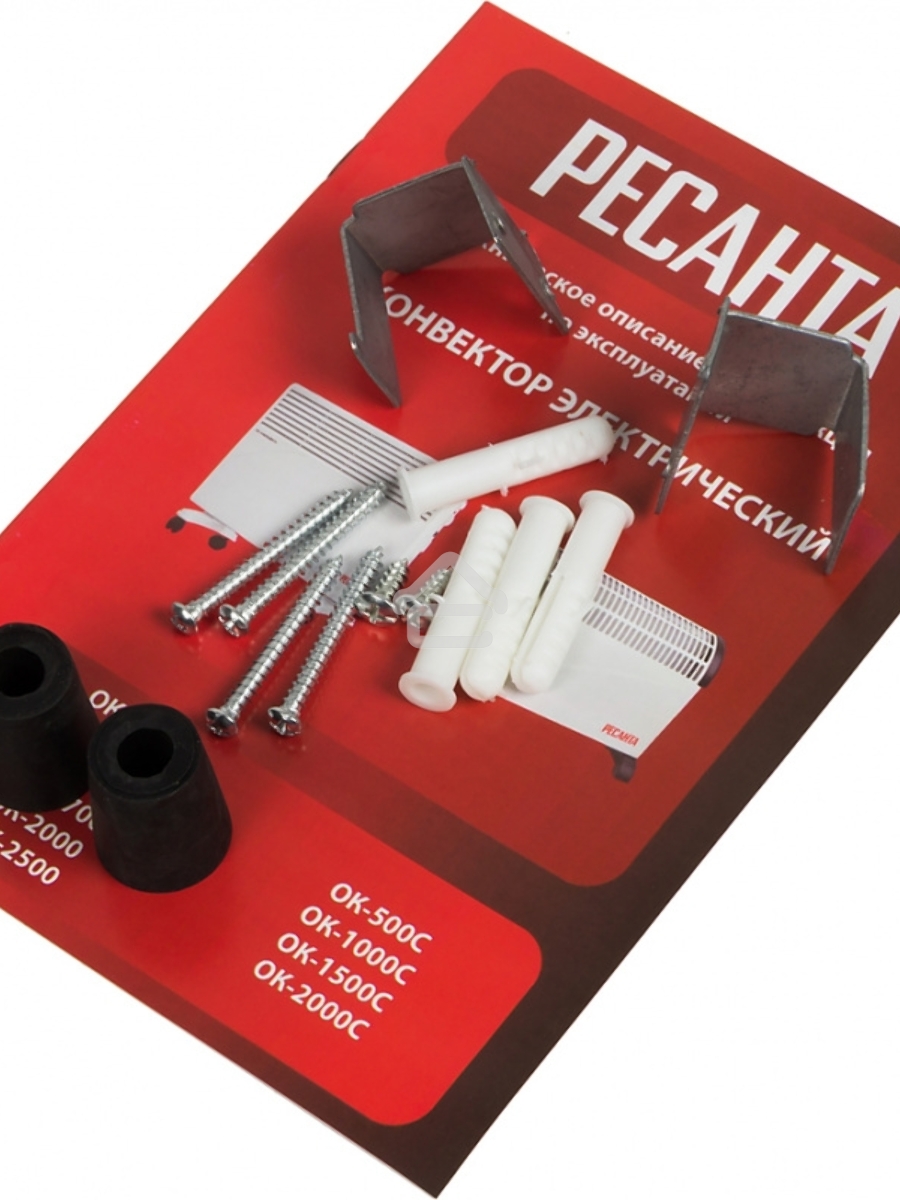 Конвектор Ресанта ОК-1500СН белый, 1500 Вт, 15 м2, термостат